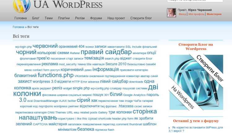 Оновлення сайту і форуму wordpress.co.ua